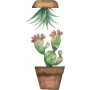 Διακοσμητικό Αυτοκόλλητο Τοίχου Cactus 34x15.5cm Ango