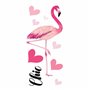 Διακοσμητικό Αυτοκόλλητο Τοίχου Flamingos Βινυλίου Ango