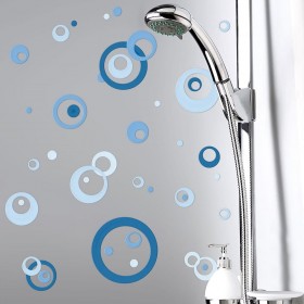 Διακοσμητικό Αυτοκόλλητο Τοίχου Blue Circles Βινυλίου Ango