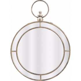 Inart Καθρέπτης Τοίχου με Χρυσό Πλαστικό Πλαίσιο Mήκους 59cmΚωδικός: 3-95-058-0044 