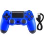 Doubleshock Ασύρματο Gamepad για PS4 Μπλε