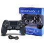Doubleshock Ασύρματο Gamepad για PS4 Μαύρο