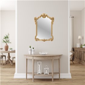 Inart Καθρέπτης Τοίχου με Χρυσό Πλαστικό Πλαίσιο 99x70cmΚωδικός: 3-95-641-0155 