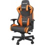 Anda Seat AD12XL Kaiser II Καρέκλα Gaming Δερματίνης με Ρυθμιζόμενα Μπράτσα Μαύρο/Πορτοκαλί