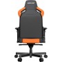 Anda Seat AD12XL Kaiser II Καρέκλα Gaming Δερματίνης με Ρυθμιζόμενα Μπράτσα Μαύρο/Πορτοκαλί