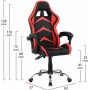 HomeMarkt HM1155.01 Καρέκλα Gaming Δερματίνης Μαύρη