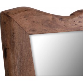 HomeMarkt Καθρέπτης Τοίχου με Καφέ Ξύλινο Πλαίσιο 75x100cmΚωδικός: HM8187 