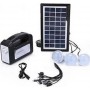 GDLite Ηλιακό Σύστημα Φωτισμού με 3 Λάμπες, Φακό &amp φορτιστή κινητών