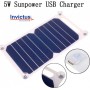 Invictus Αναδιπλούμενος Ηλιακός Φορτιστής Φορητών Συσκευών 5W 5V με σύνδεση USB (SRUSB-5)