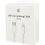 Apple Regular USB 2.0 Cable USB-C male - Lightning Λευκό 1m (MQGJ2ZM/A)