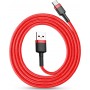 Baseus Cafule Braided USB 2.0 Cable USB-C male - USB-A male Κόκκινο 3m (CATKLF-U09)