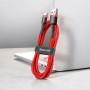 Baseus Cafule Braided USB 2.0 Cable USB-C male - USB-A male Κόκκινο 3m (CATKLF-U09)