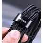 Baseus Cafule Braided USB 2.0 Cable USB-C male - USB-C male Γκρι 2m (CATKLF-ALG1)