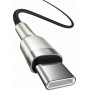 Baseus Cafule Metal Braided USB 2.0 Cable USB-C male - USB-C male Μαύρο 2m (CATJK-D01)