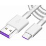 Huawei AP71 Regular USB 2.0 Cable USB-C male - USB-A male Λευκό 1m Retail (04071497)