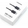 Samsung Regular USB 2.0 Cable USB-C male - USB-C male Μαύρο 1m (EP-DA705BBEGWW)