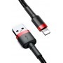 Baseus Cafule Braided USB to Lightning Cable Κόκκινο 3m (CALKLF-R91)