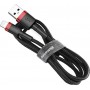 Baseus Cafule Braided USB to Lightning Cable Κόκκινο 3m (CALKLF-R91)