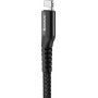 Baseus Fish Eye Braided / Spiral USB to Lightning Cable Μαύρο 1m (CALSR-01)