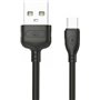 Powertech Eco Regular USB 2.0 to micro USB Cable Μαύρο 1m (PTR-0054)