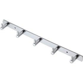 Import Hellas Κρεμάστρα Τοίχου Μεταλλική 5 Θέσεων Νικέλ 34.5x2x4cm Import Hellas Κρεμάστρα Τοίχου Μεταλλική 5 Θέσεων Νικέλ 34.5x2x4cm