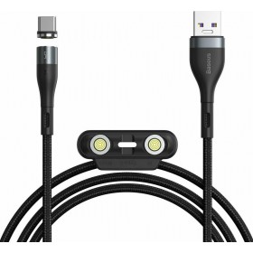 Baseus Braided / Magnetic USB to Lightning / Type-C / micro USB Cable Μαύρο 1m (CA1T3-BG1) Baseus Braided / Magnetic USB to Lightning / Type-C / micro USB Cable Μαύρο 1m (CA1T3-BG1)