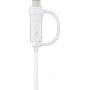 Samsung Regular USB to micro USB/USB Type C Cable Λευκό 1.5m (EP-DG930DWEG)