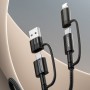 Joyroom Braided USB to Lightning / Type-C Cable Μαύρο 1.8m (S-1830G3)