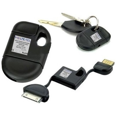 Volte-Tel Keychain Apple iPhone 4G/4S VCD-04 USB to 30-Pin Cable Μαύρο 0.1m (8094255)