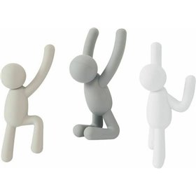 Umbra Κρεμάστρα Τοίχου Buddy Hooks Πλαστική 3 Θέσεων 3τμχ