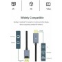 Cabletime Cable DisplayPort male - HDMI male με LED 4K 1.8m Μαύρο