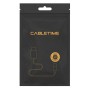 Cabletime Cable mini DisplayPort male - HDMI male με LED 4K 1.8m Μαύρο