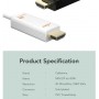 Cabletime Cable mini DisplayPort male - HDMI male 4K/30Hz 1.8m Λευκό