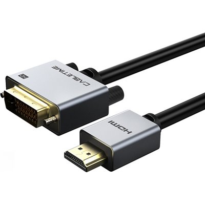Cabletime Cable DVI-D male - HDMI male 1m