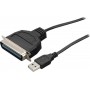 Powertech Καλώδιο USB 2.0 σε Parallel 36-pin male 1.5m