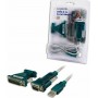 LogiLink Καλώδιο USB 2.0 σε RS232 25-pin male / RS232 9-pin male