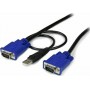 StarTech USB VGA 2-in-1 KVM Cable SVECONUS10 3m