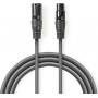 Nedis Cable XLR male - XLR female 3m (COTH15010GY30)