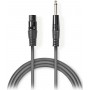 Nedis Cable XLR female - 6.3mm male 10m (COTG15120GY100)
