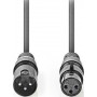 Nedis Cable XLR male - XLR female 20m (COTG15010GY200)