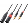 Power Dynamics Audio Cable 2x XLR male - 2x RCA female 1.5m (176.680)
