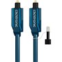 Clicktronic Optical Audio Cable TOS male - TOS male Μπλε 15m (70374)