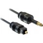 DeLock Optical Audio Cable TOS male - mini TOS male Μαύρο 2m (82876)