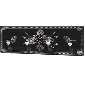 Espiel Αντικέ Κρεμάστρα Τοίχου Ξυλινη 4 Θέσεων 53x5x16.5cm