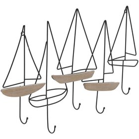 Inart Κρεμάστρα Τοίχου Μεταλλική 5 Θέσεων 70x6x48cm Inart Κρεμάστρα Τοίχου Μεταλλική 5 Θέσεων 70x6x48cm