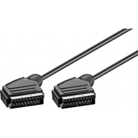 Goobay Cable Scart male - Scart male 5m Μαύρο 50176 Goobay Cable Scart male - Scart male 5m Μαύρο 50176