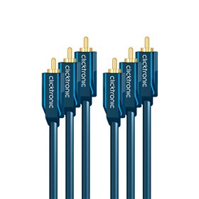 Clicktronic YUV Component Cable 3x RCA male - 3x RCA male 5m (70625) Clicktronic YUV Component Cable 3x RCA male - 3x RCA male 5m (70625)