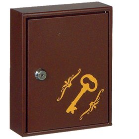 Viometal Κλειδοθήκη Τοίχου Μεταλλική 1310 10 Θέσεων Καφέ Με Κλειδαριά 17x5.5x21cm Viometal Κλειδοθήκη Τοίχου Μεταλλική 1310 10 Θέσεων Καφέ Με Κλειδαριά 17x5.5x21cm