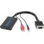 Powertech 3.5mm / USB-A / VGA male - HDMI female (CAB-H070)