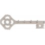Roline Κλειδοθήκη Τοίχου Κλειδί 400 Ματ Νίκελ 22x7.5cm